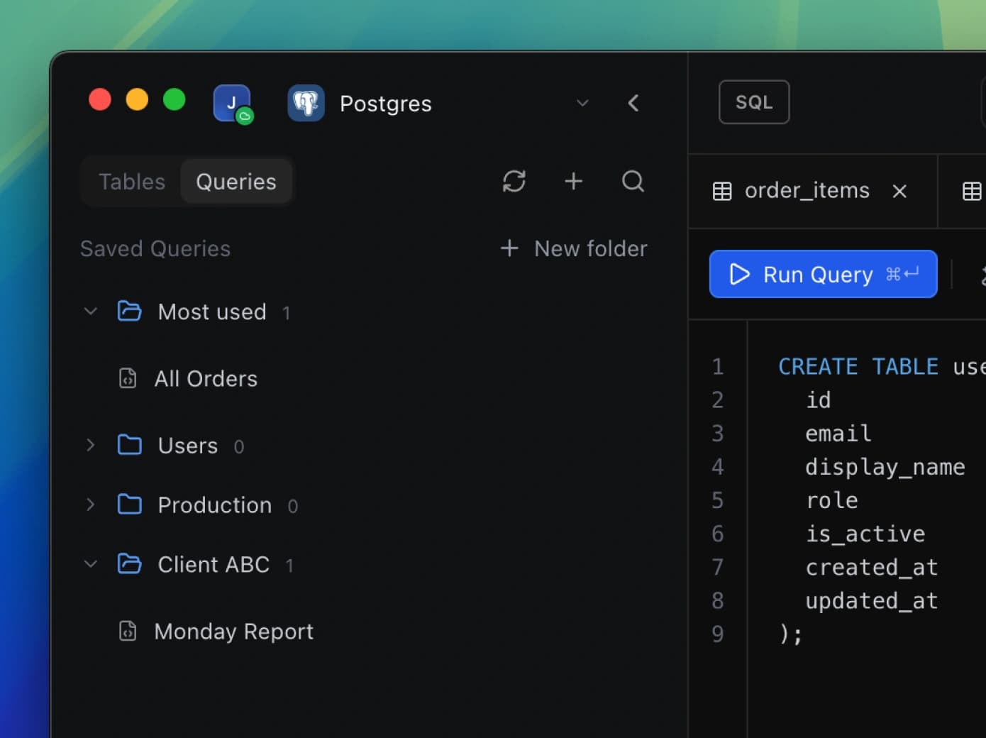 Power Features - Saved Queries