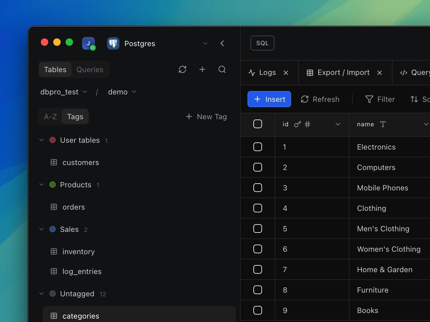 Power Features - Table Tags