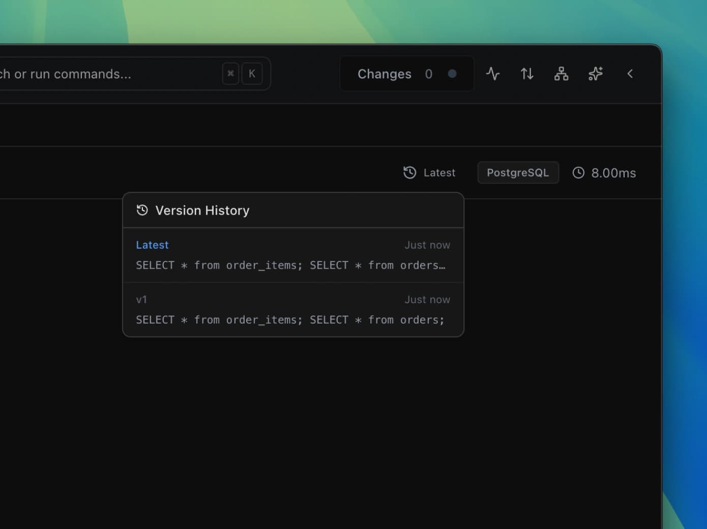 Query Version History