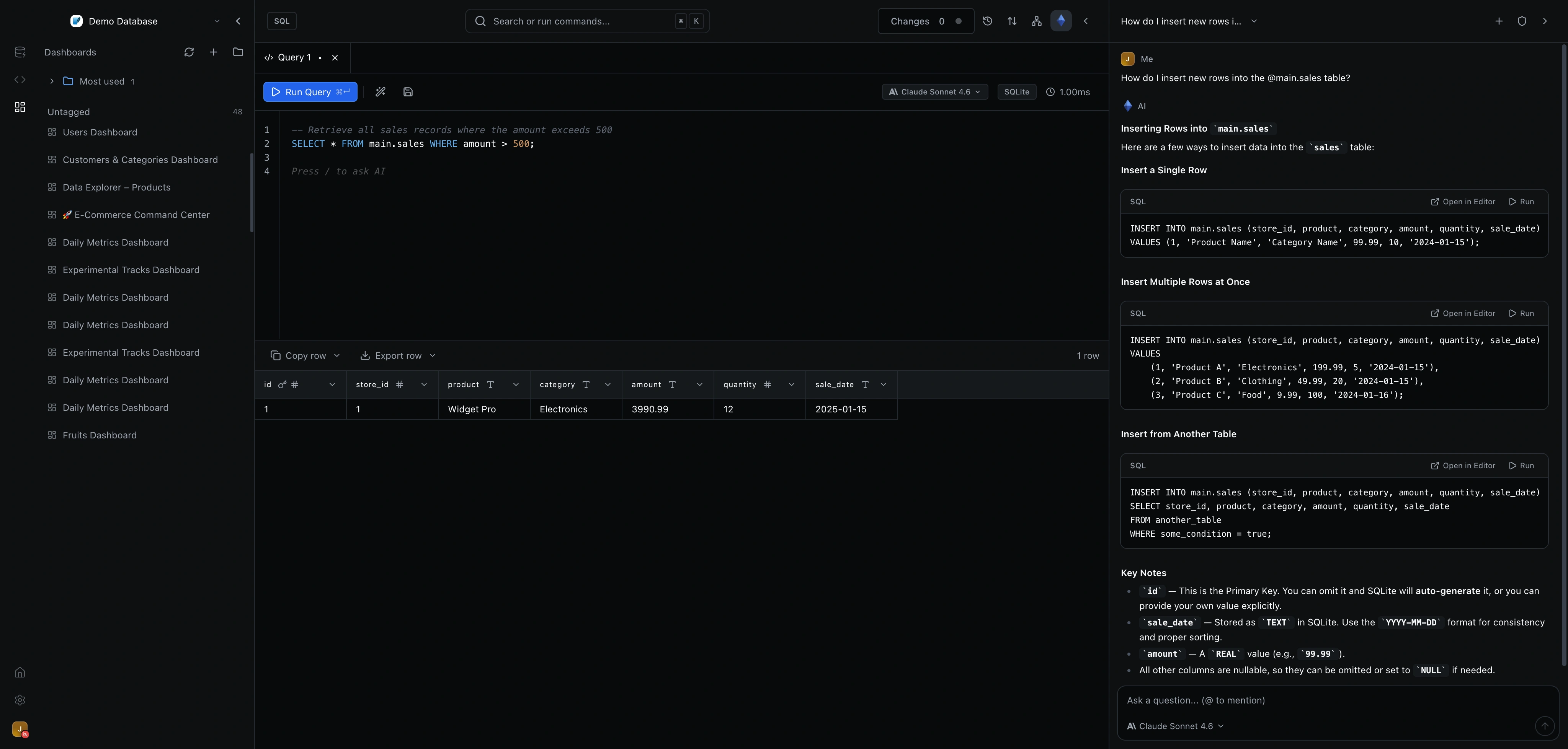 AI Assistant - DB Pro | Built-in AI for Your Database